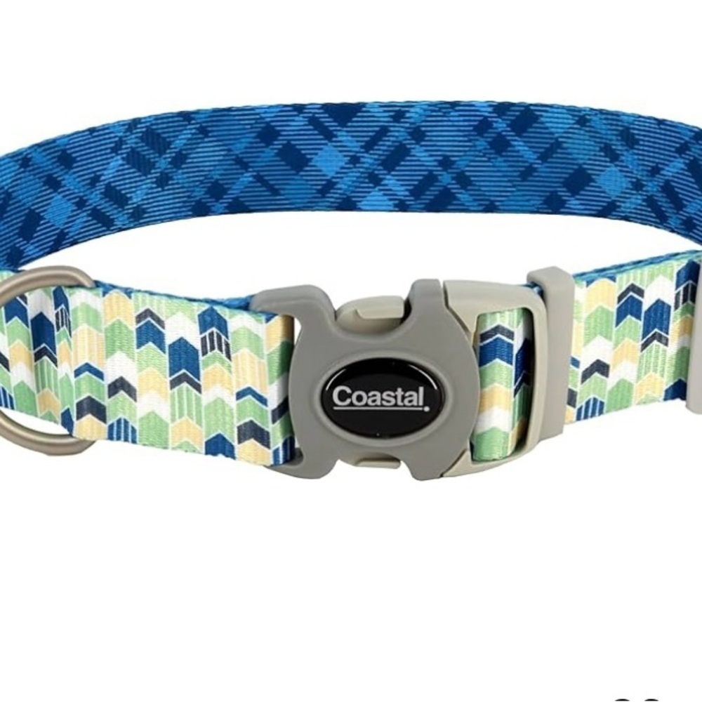 Coastal Blue and Green Dog Collar